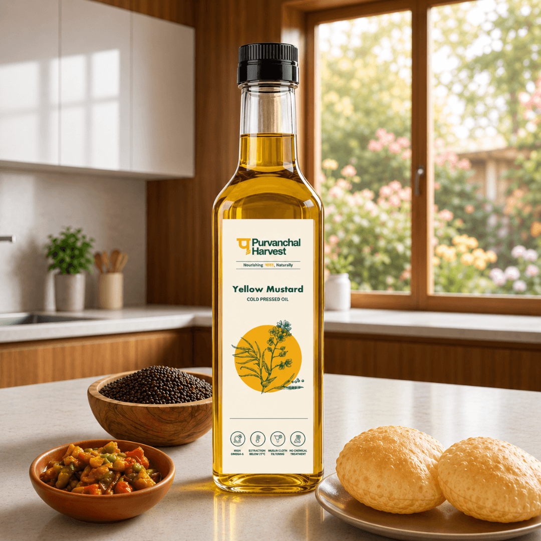 Wood Pressed Yellow Mustard Oil - Image 1