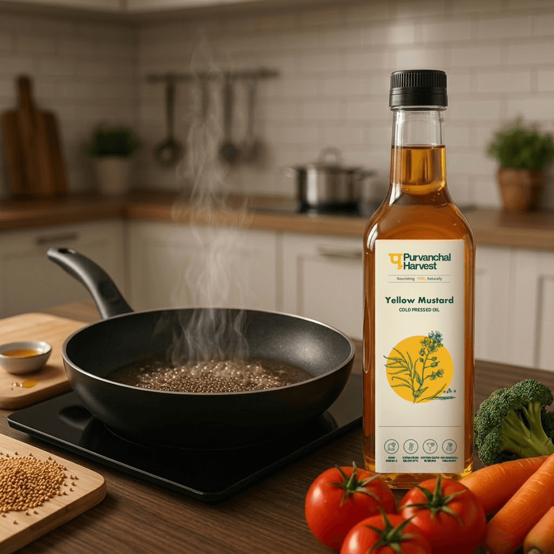 Wood Pressed Yellow Mustard Oil - Image 2